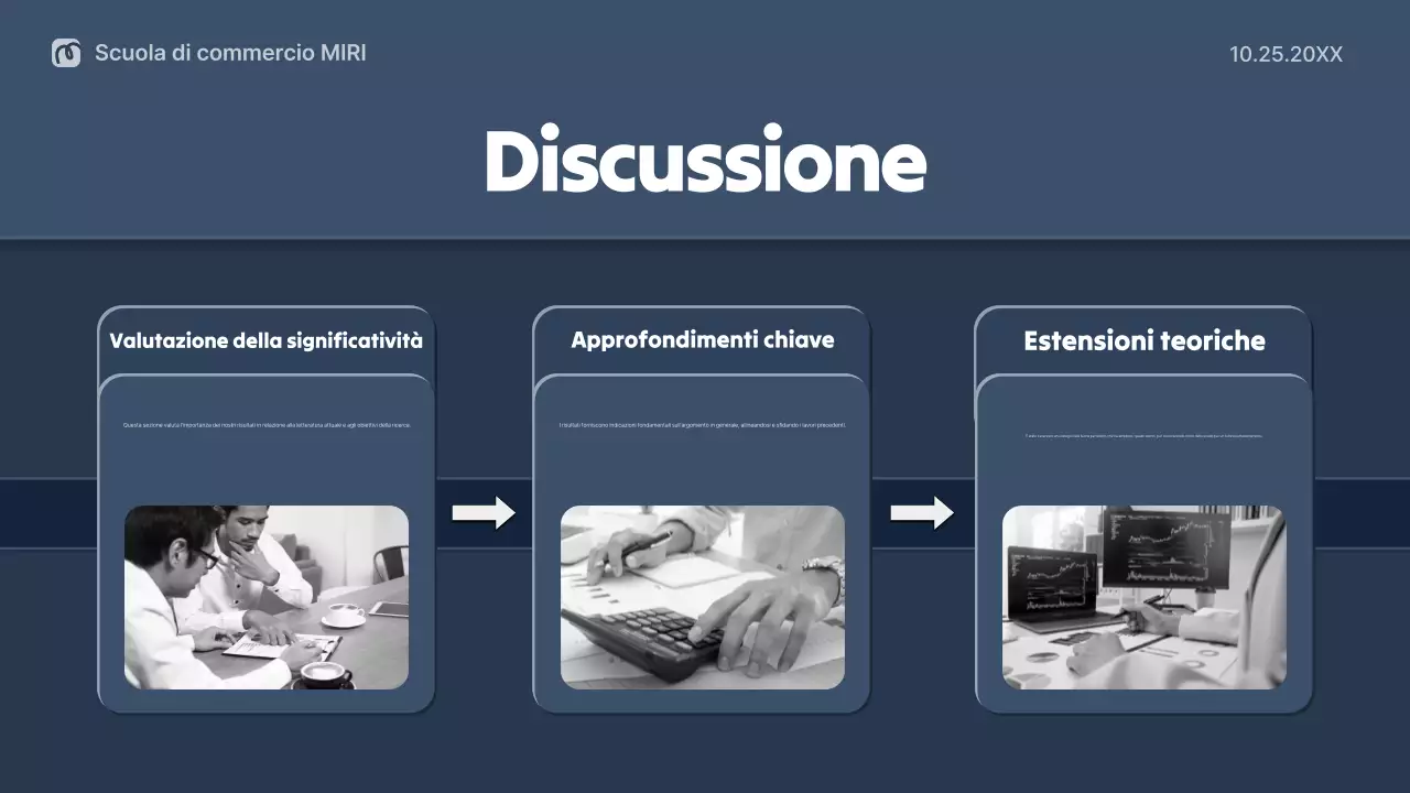 impaginazione della tesi professionale della marina