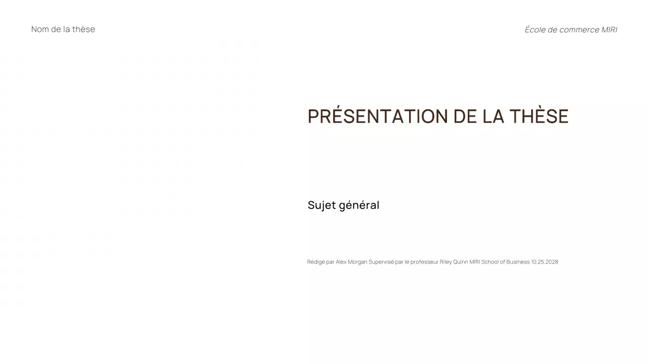 TRENDY MINIMAL PROFESSIONAL THESIS PRESENTATION