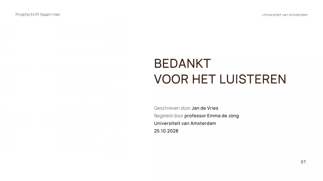 TRENDY MINIMALE PROFESSIONELE SCRIPTIEPRESENTATIE