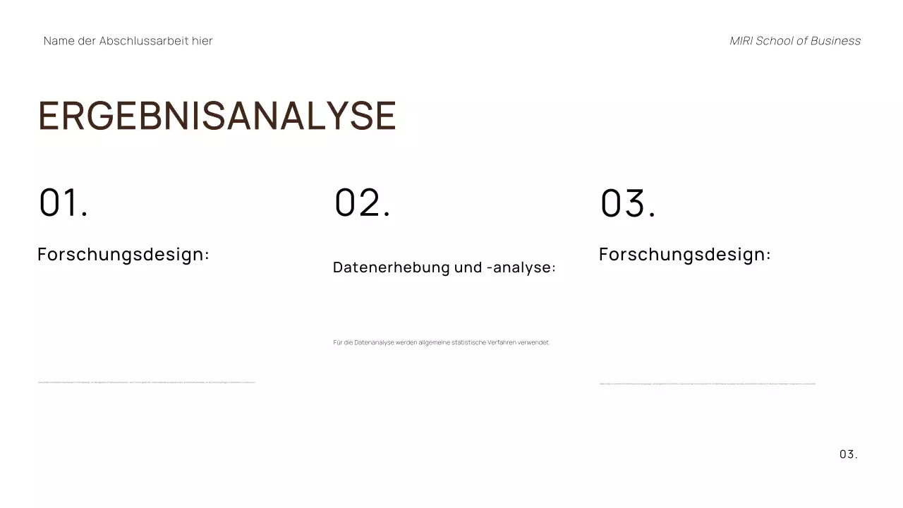 TRENDIGE MINIMALE PROFESSIONELLE DISSERTATIONSPRÄSENTATION