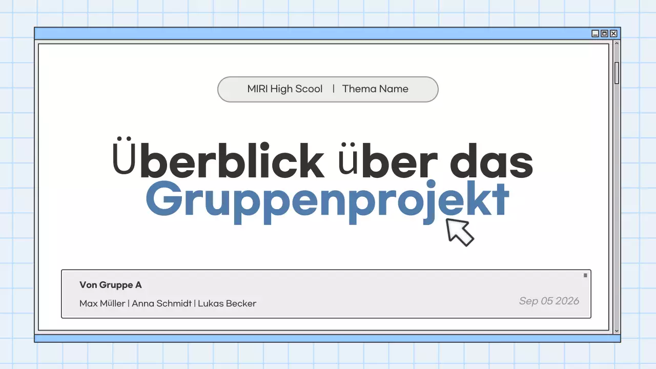 blue modern education Präsentation