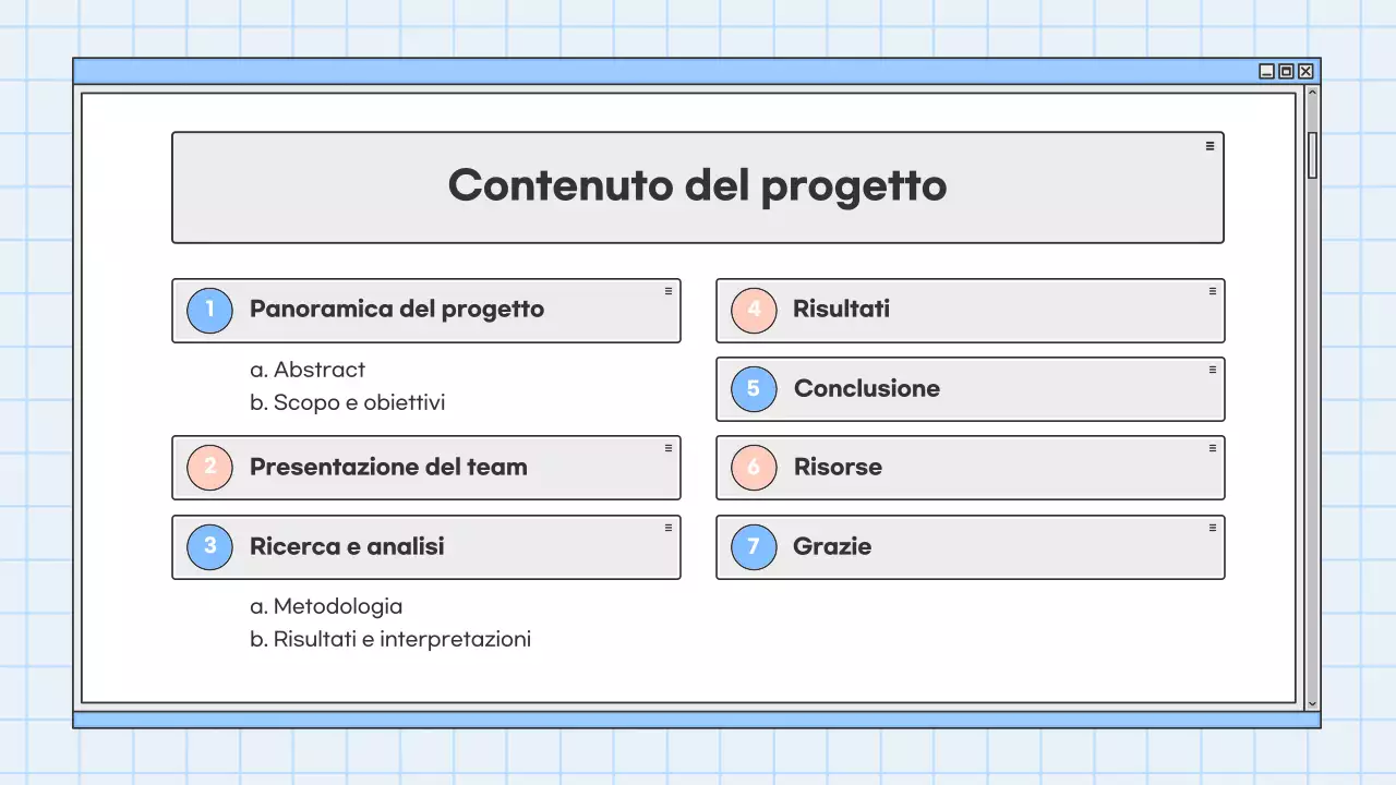 presentazione dell'educazione moderna blu