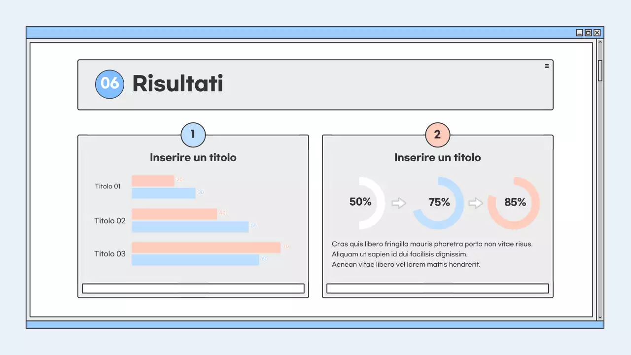 presentazione dell'educazione moderna blu