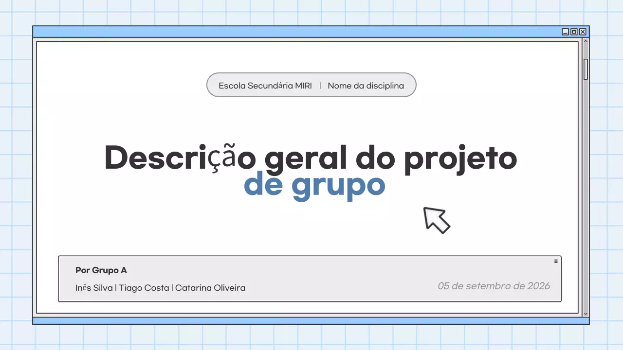 apresentação blue modern education