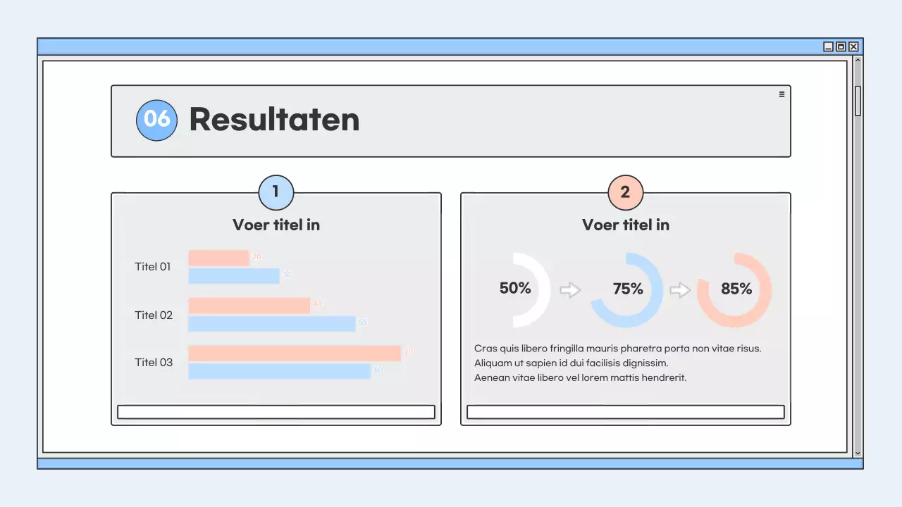 blauw modern onderwijs presentatie