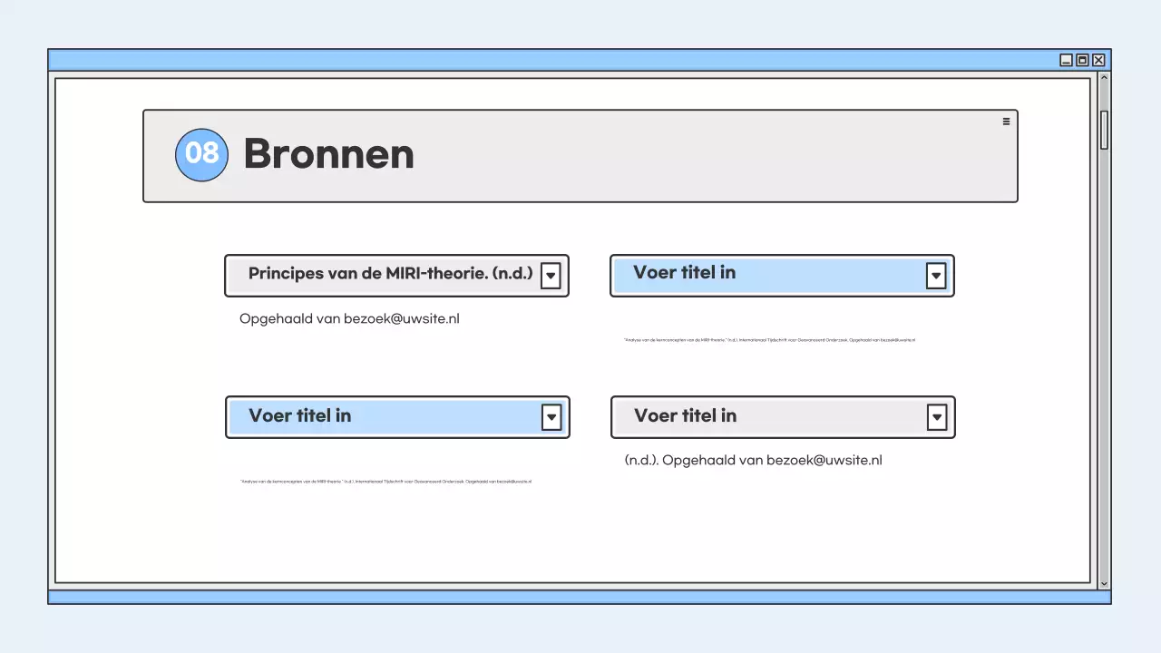 blauw modern onderwijs presentatie