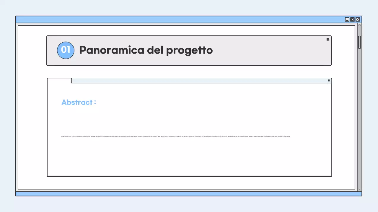 presentazione dell'educazione moderna blu