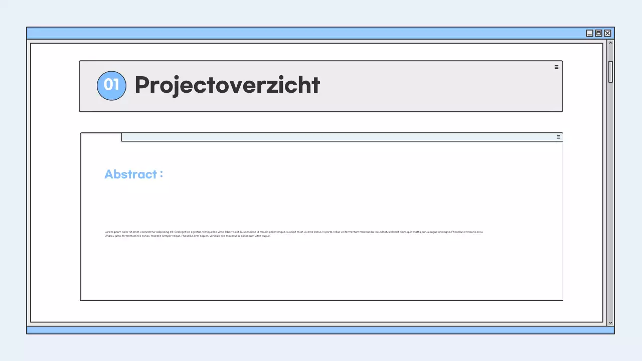 blauw modern onderwijs presentatie