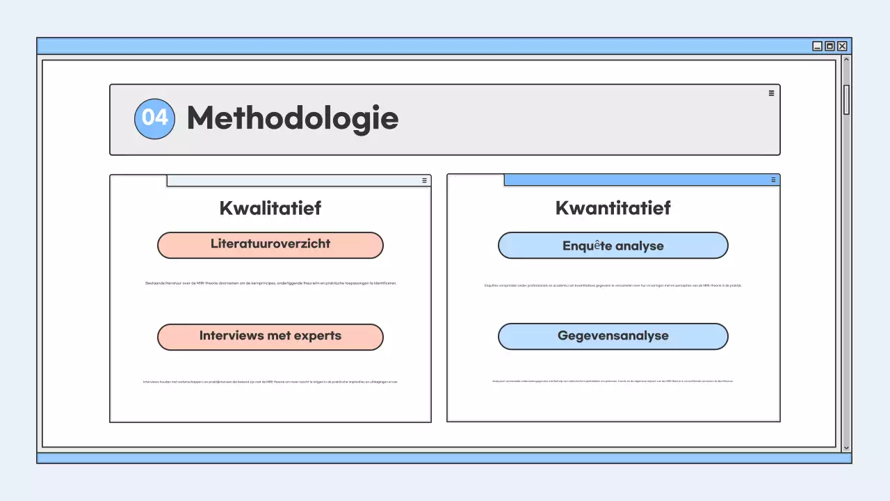 blauw modern onderwijs presentatie