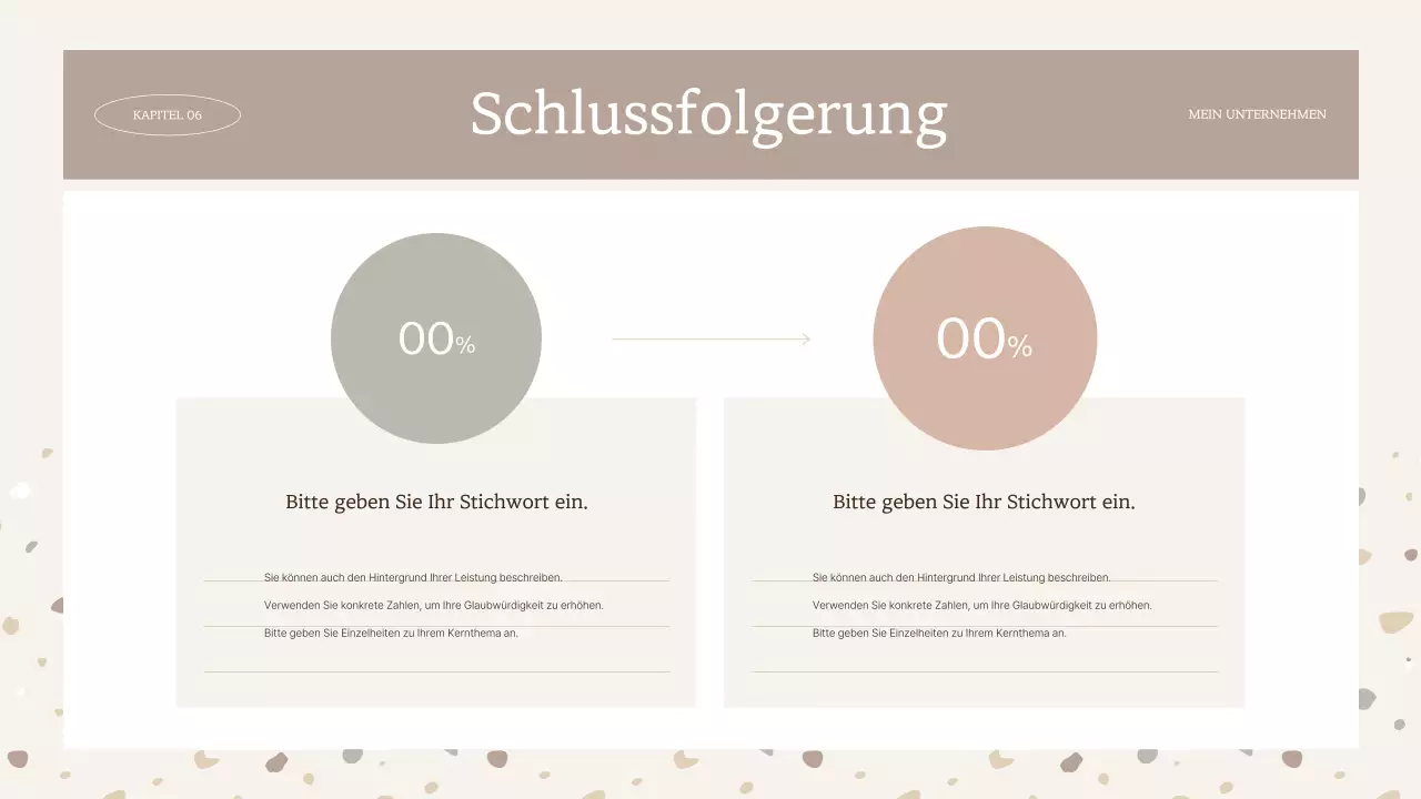 Einfaches Terrazzo-Muster in Beige und Braun Bericht