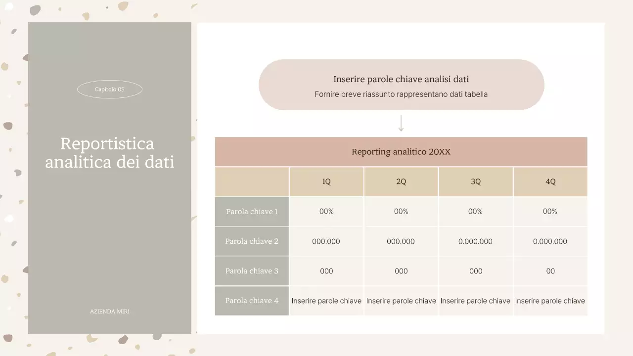 Semplice motivo a terrazzo in beige e marrone