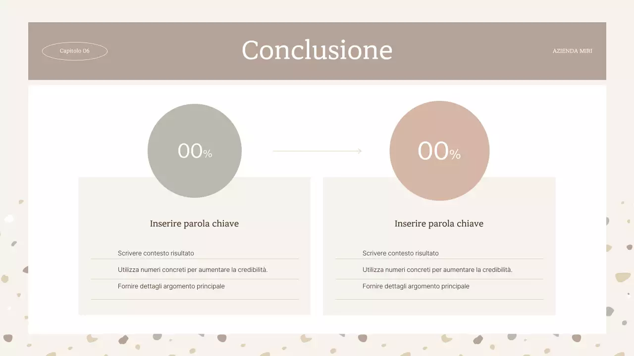 Semplice motivo a terrazzo in beige e marrone