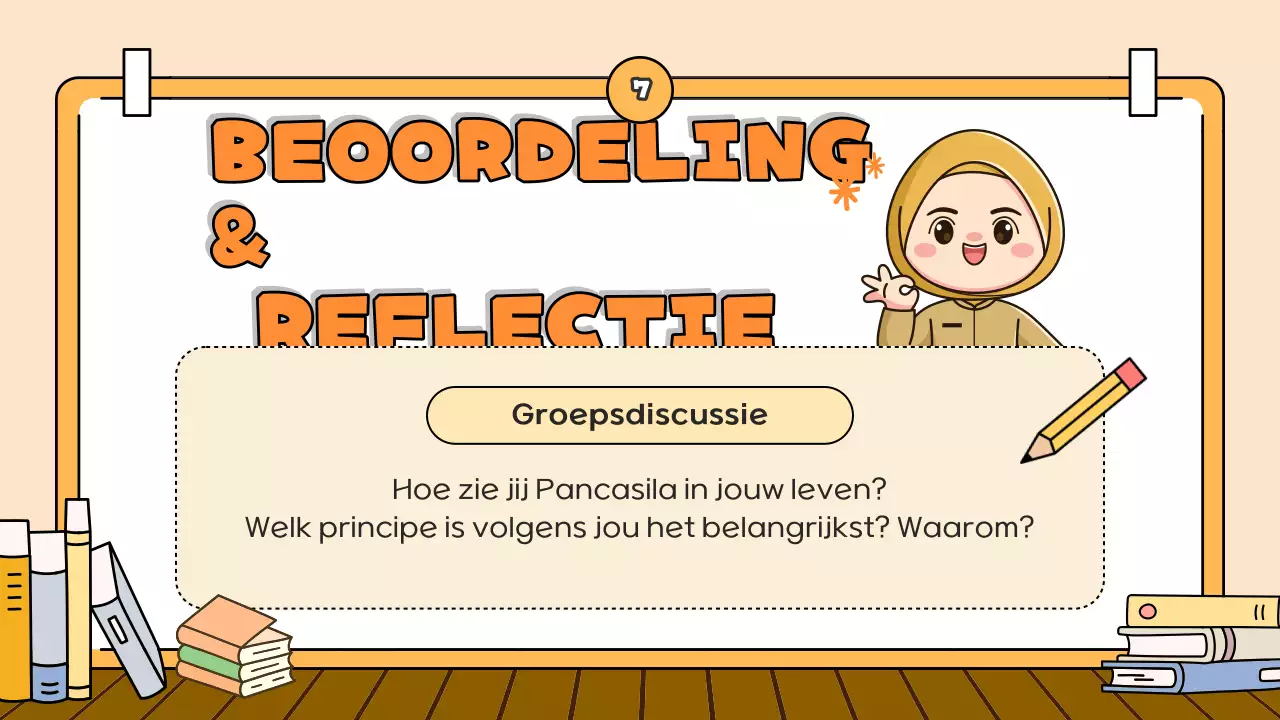 oranje cartoon onderwijspresentatie