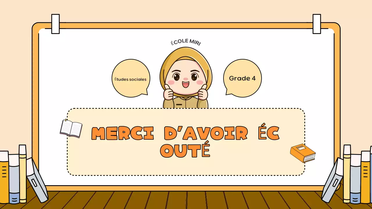 présentation de la bande dessinée orange sur l'éducation