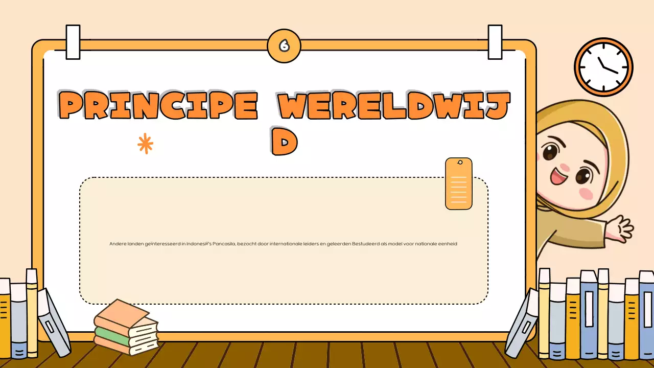 oranje cartoon onderwijspresentatie