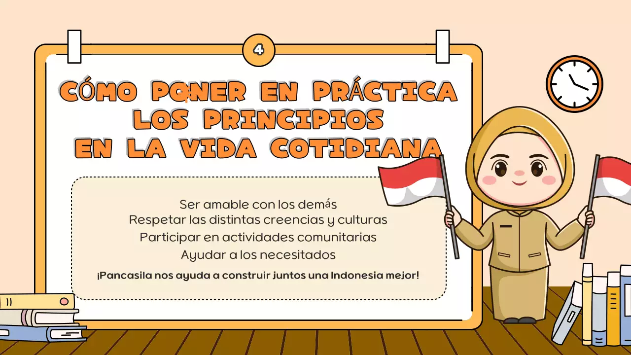 orange cartoon presentación educativa