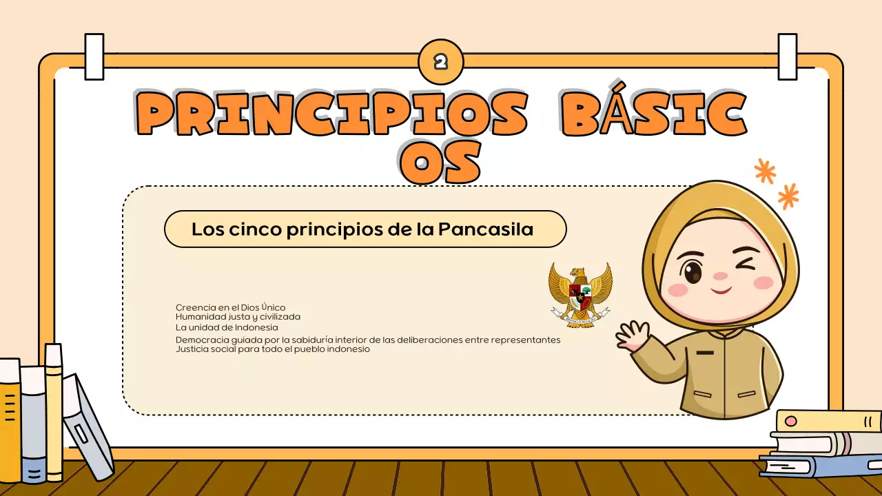 orange cartoon presentación educativa