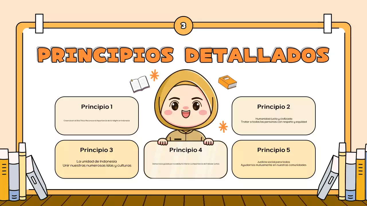 orange cartoon presentación educativa