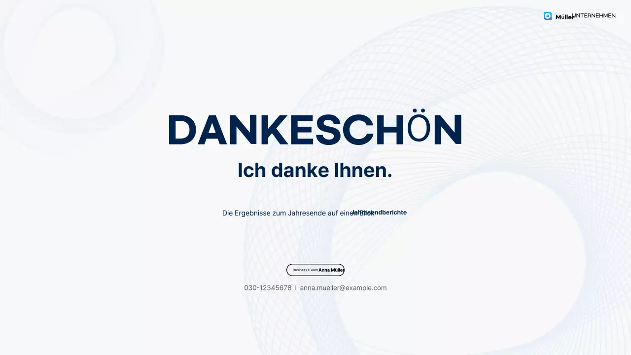 Analyse der blauen sauberen Jahresendberichte