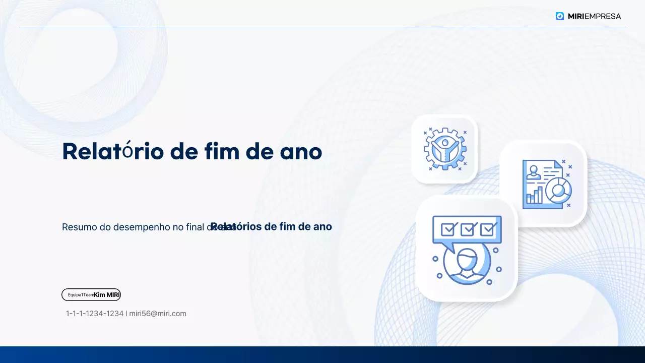 Analisar os relatórios de fim de ano "blue clean
