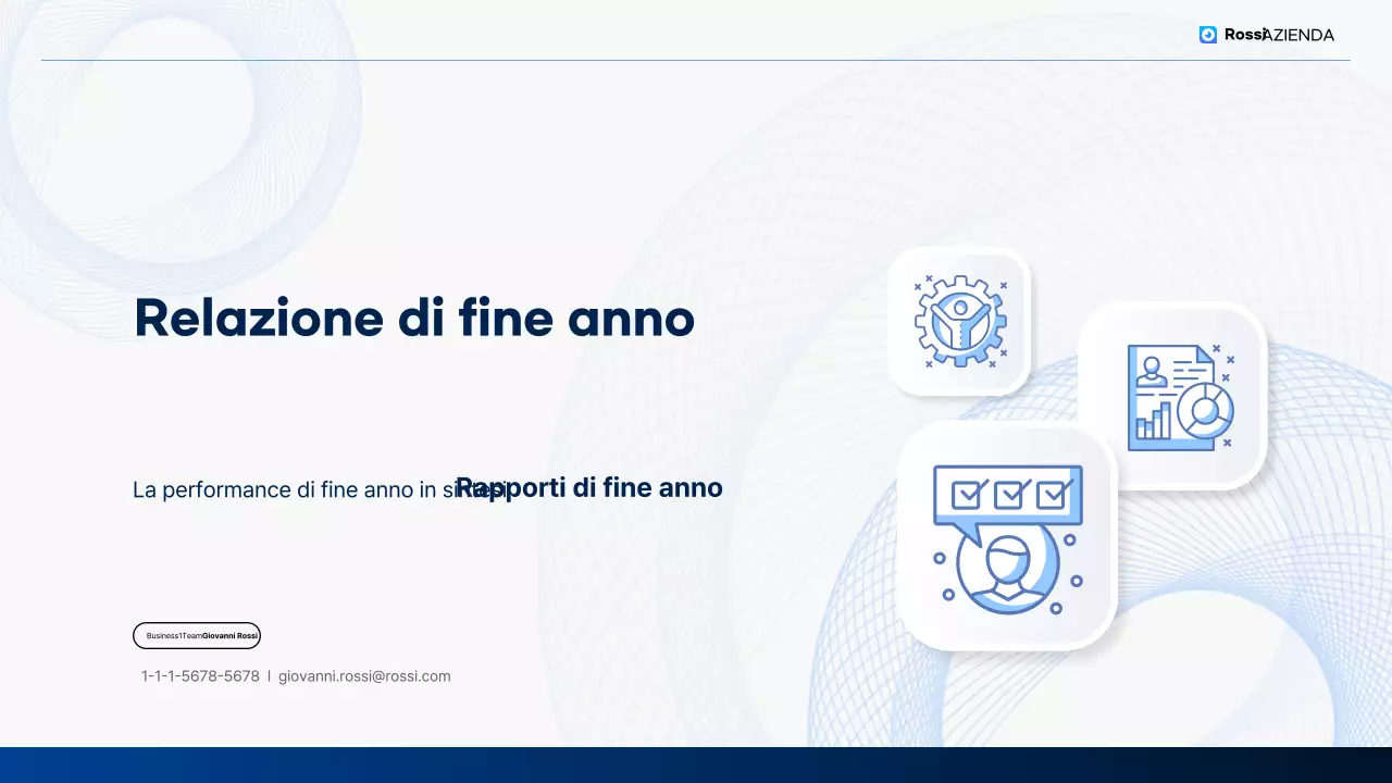 Analisi dei rapporti di fine anno Blue Clean