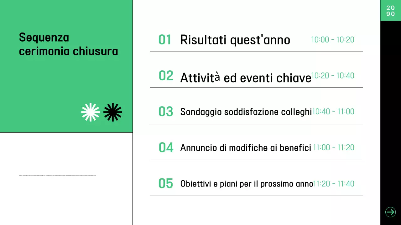 Astratto Cerimonia di chiusura moderna