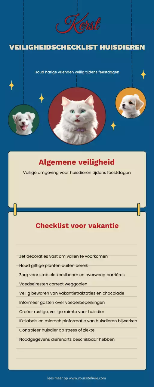 checklist rood modern huisdier