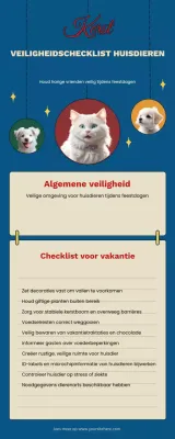 checklist rood modern huisdier