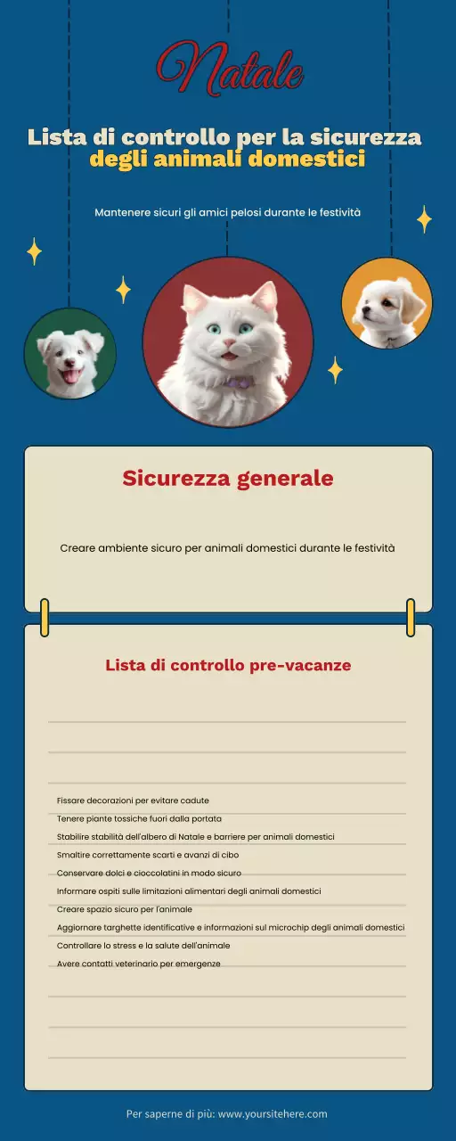lista di controllo rossa moderna per animali domestici