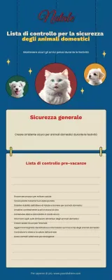 lista di controllo rossa moderna per animali domestici