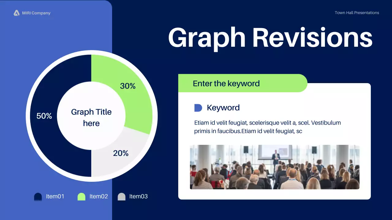 Blue Professional Town Hall Meeting Business Presentation