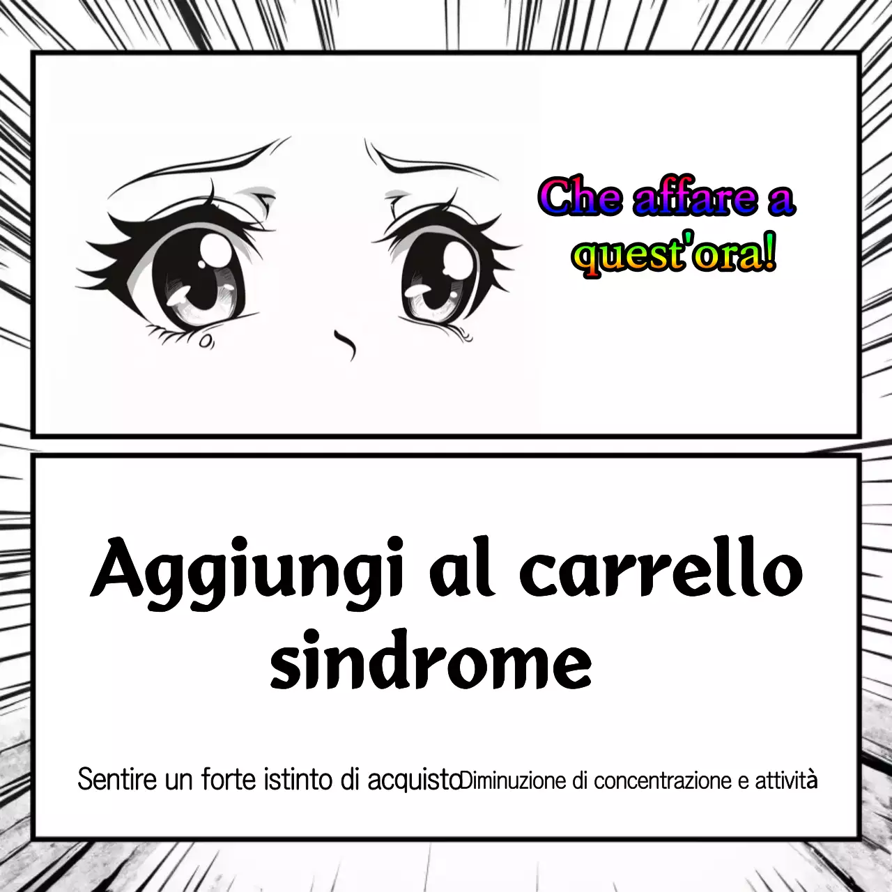 Cartone animato in bianco e nero per lo shopping