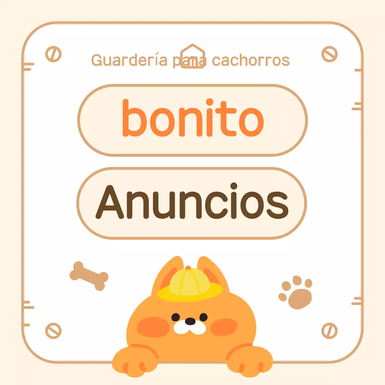 Sobre el cachorro de peluche beige