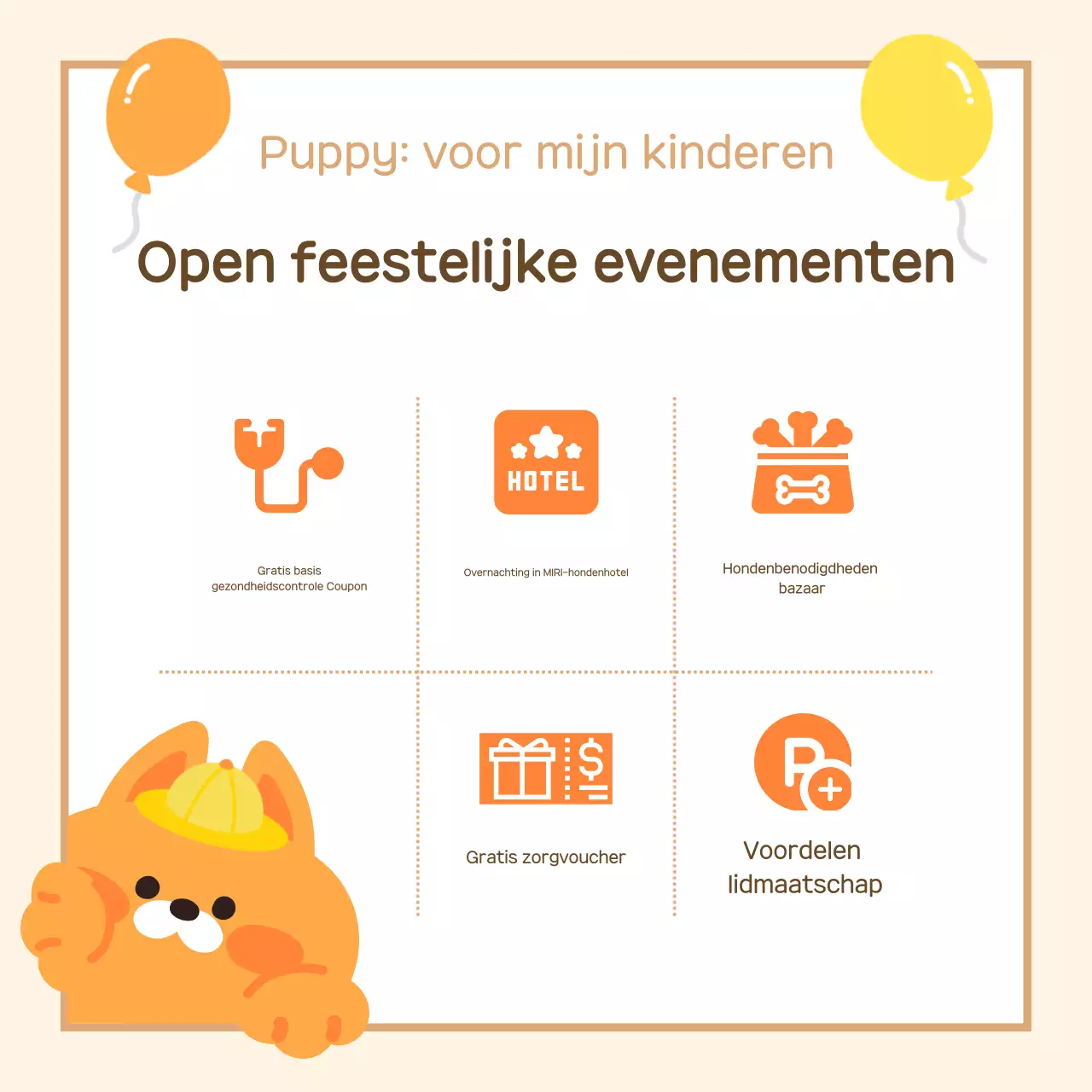 Over de beige knuffelpup