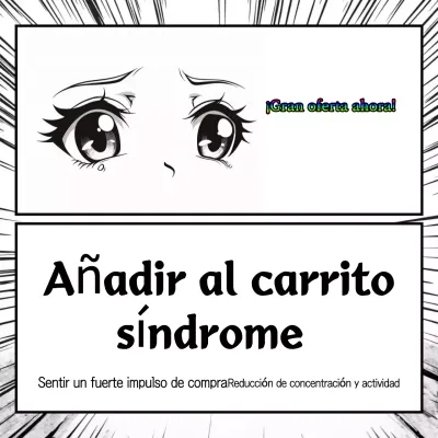 Tuit de compras de dibujos animados en blanco y negro