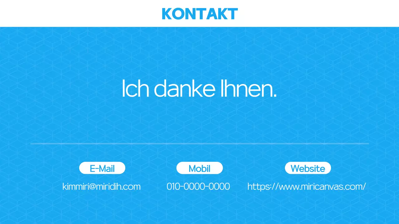 Einführung in das Blue Modern Portfolio