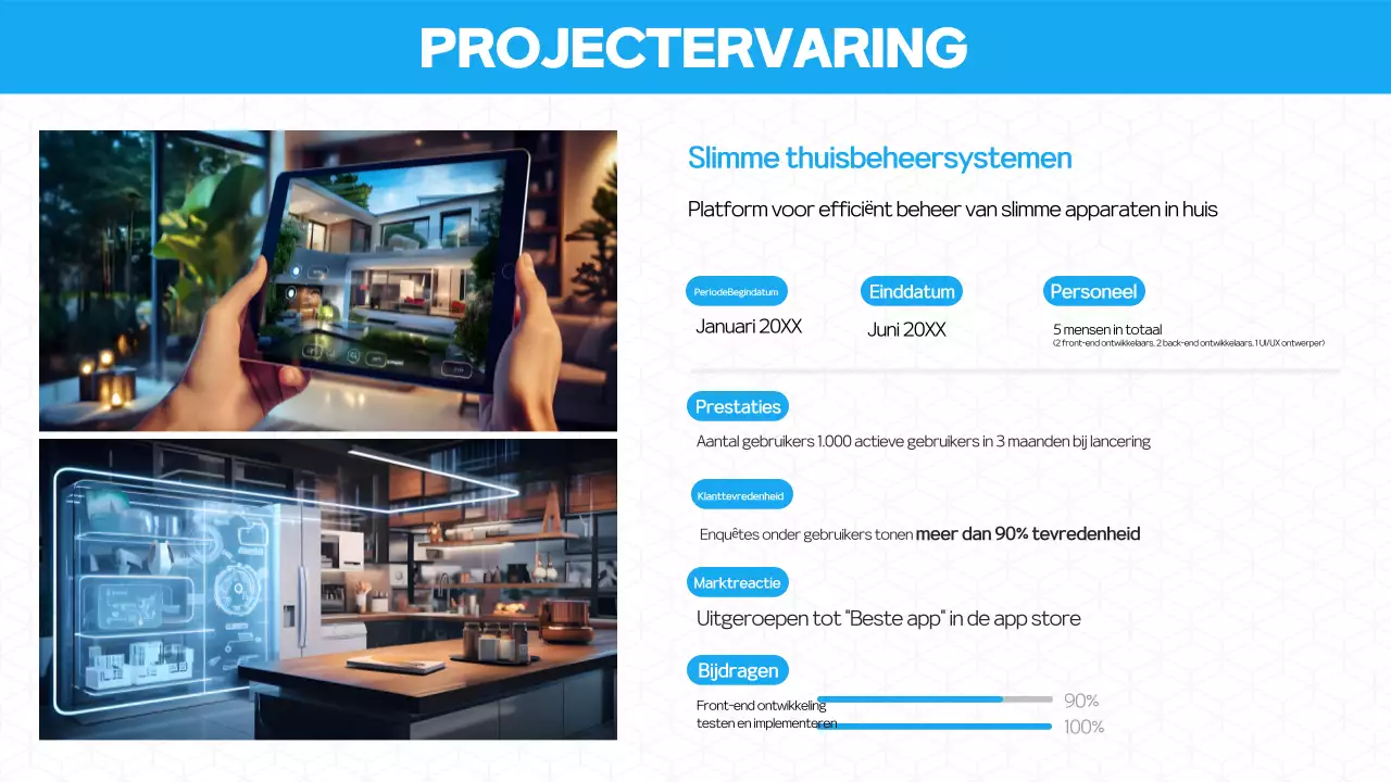 Maak kennis met de Blue Modern Portfolio