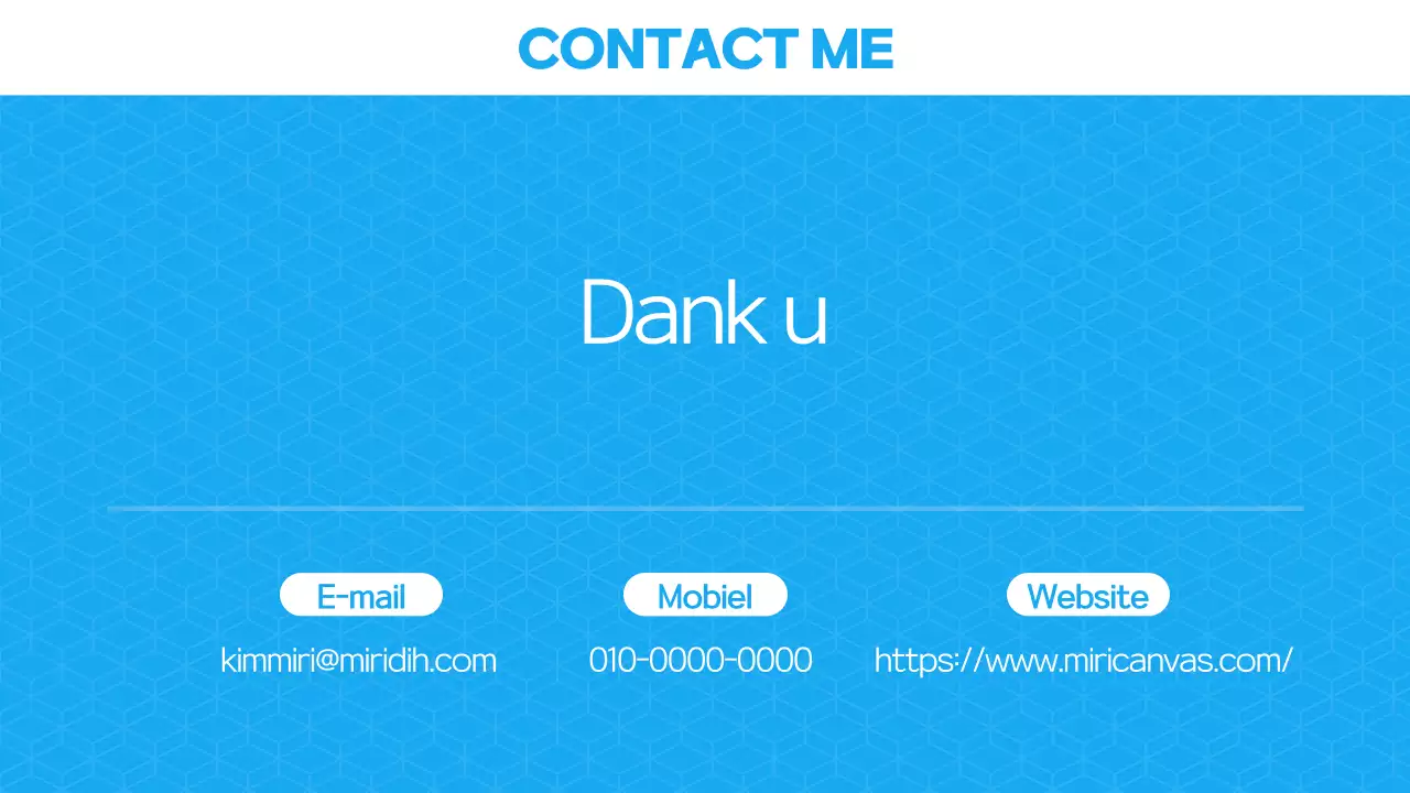 Maak kennis met de Blue Modern Portfolio