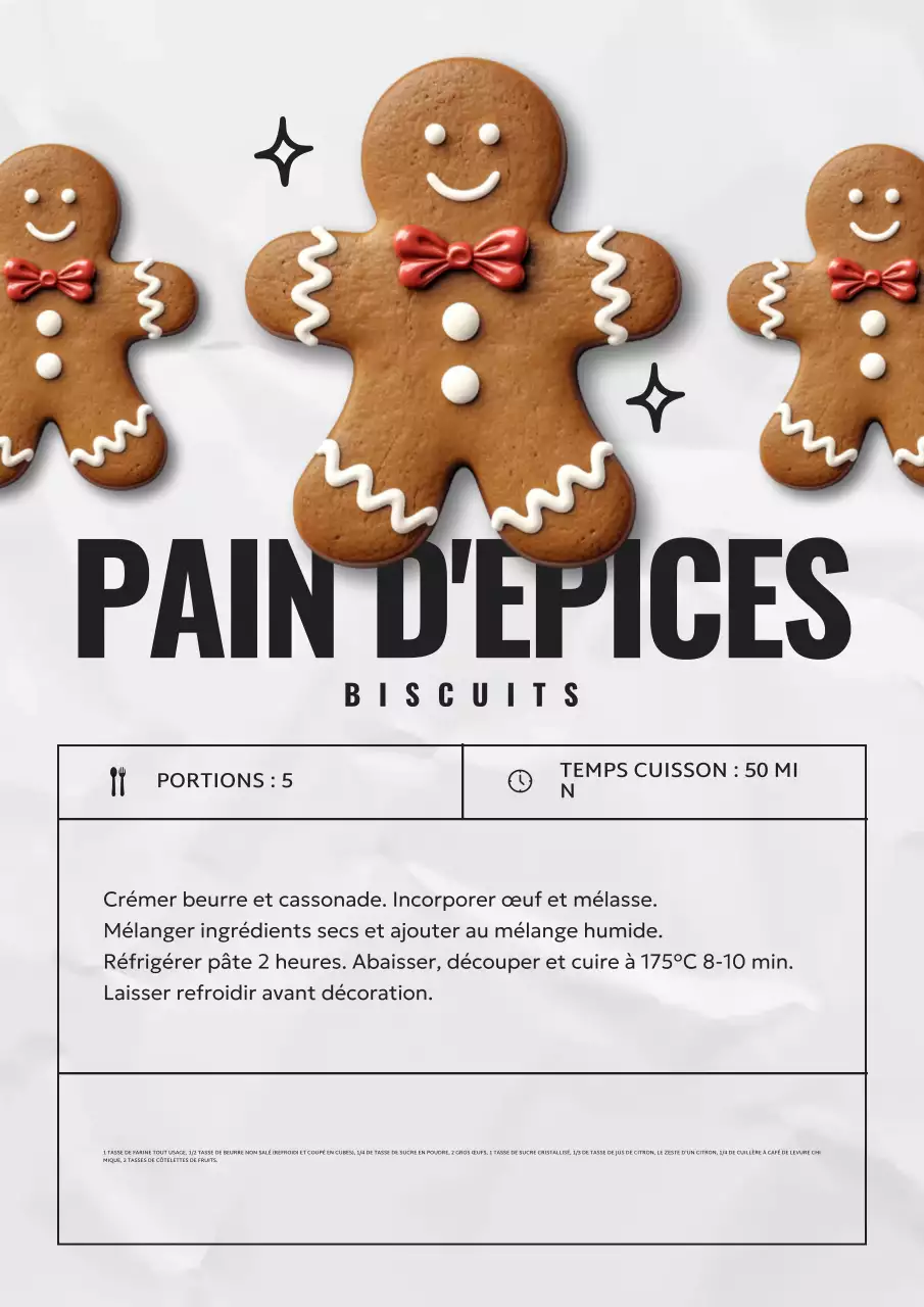 recette de biscuits de pain d'épices modernes bruns