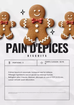 recette de biscuits de pain d'épices modernes bruns