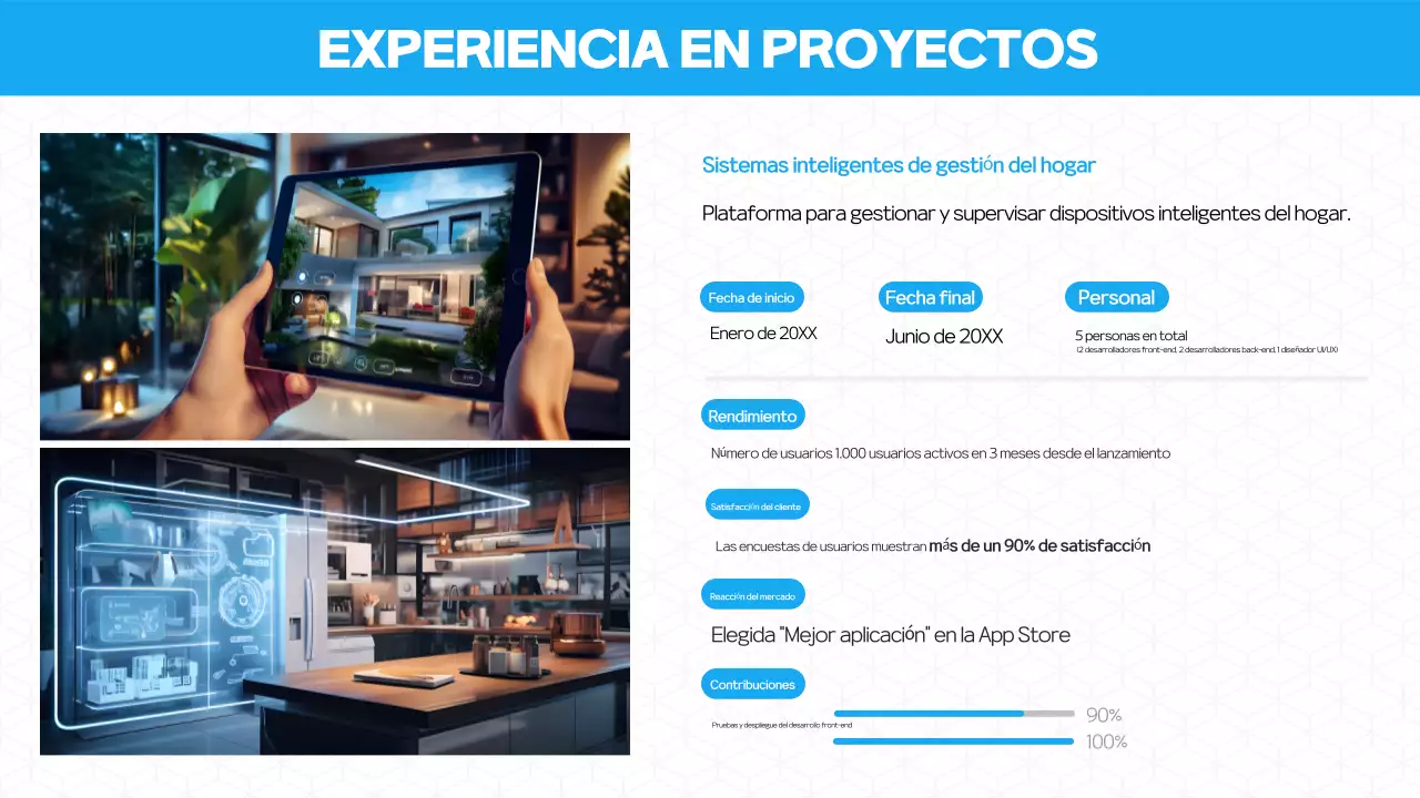 Presentación de la cartera Blue Modern