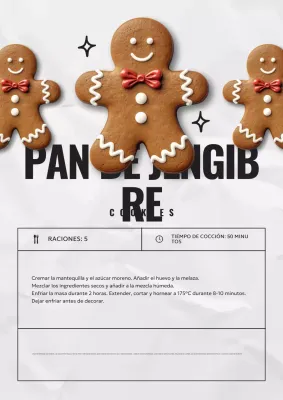 receta moderna de galletas de jengibre marrones
