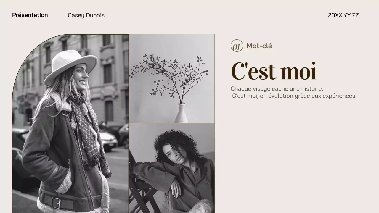 Portefeuille photo élégant beige marron