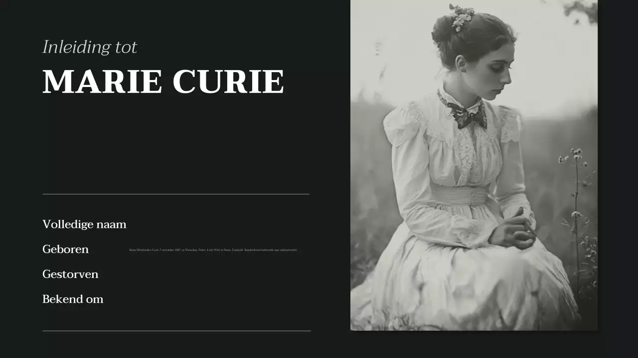 zwart beige klassieke biografie lezing