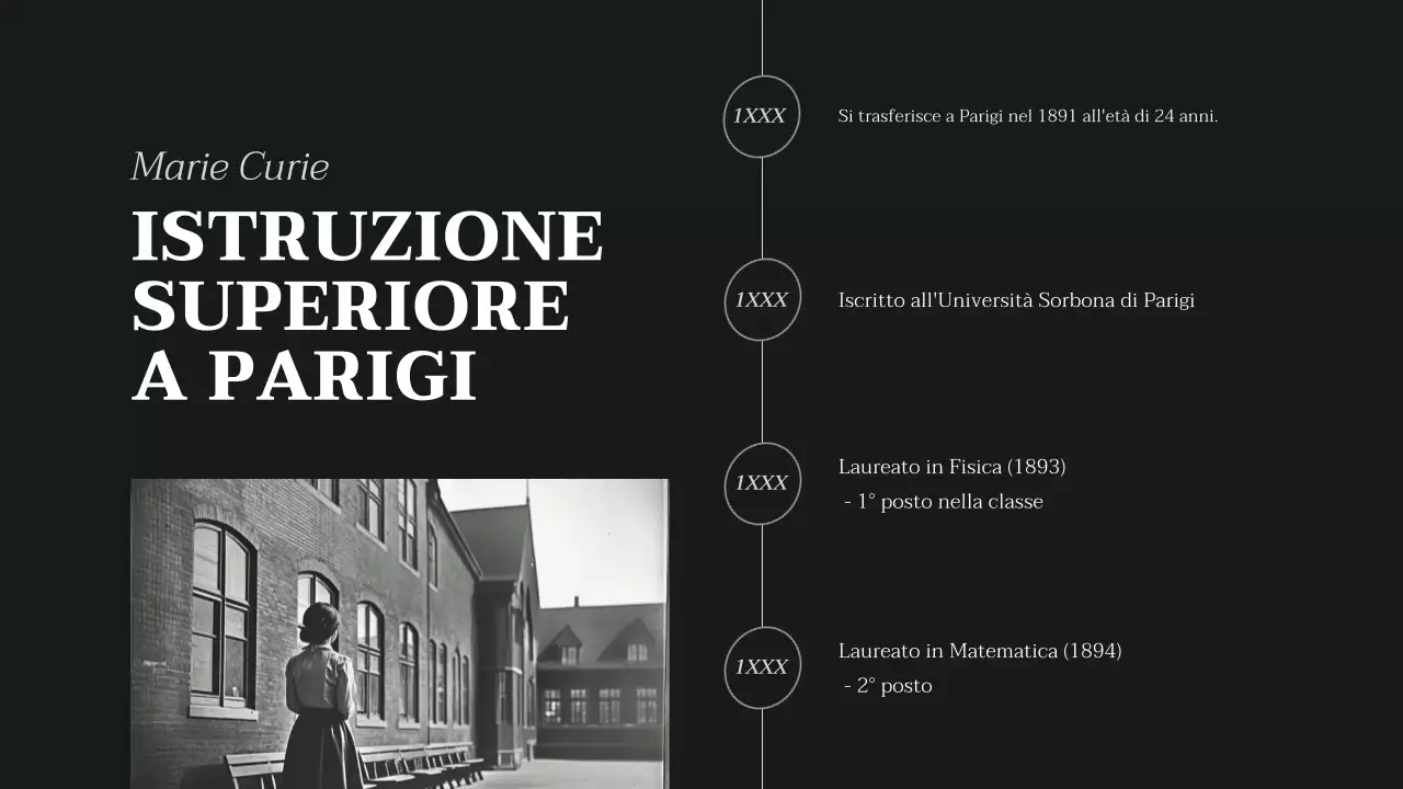 conferenza biografica classica nero-beige