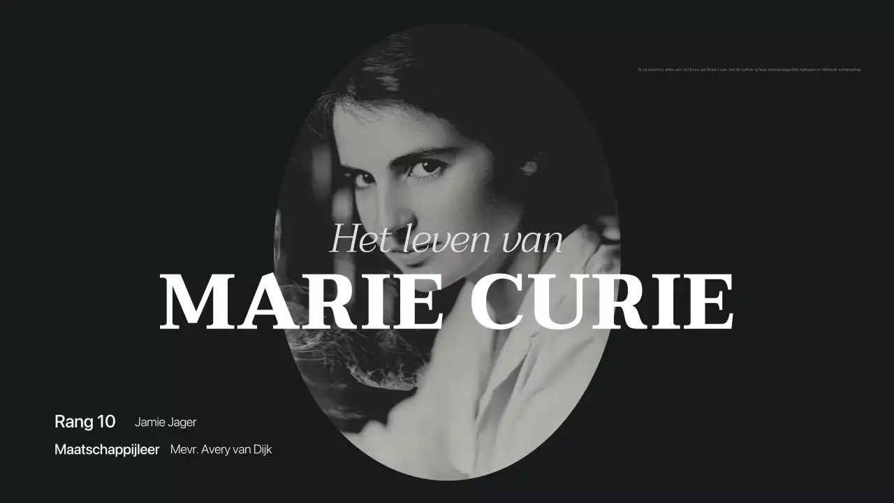 zwart beige klassieke biografie lezing