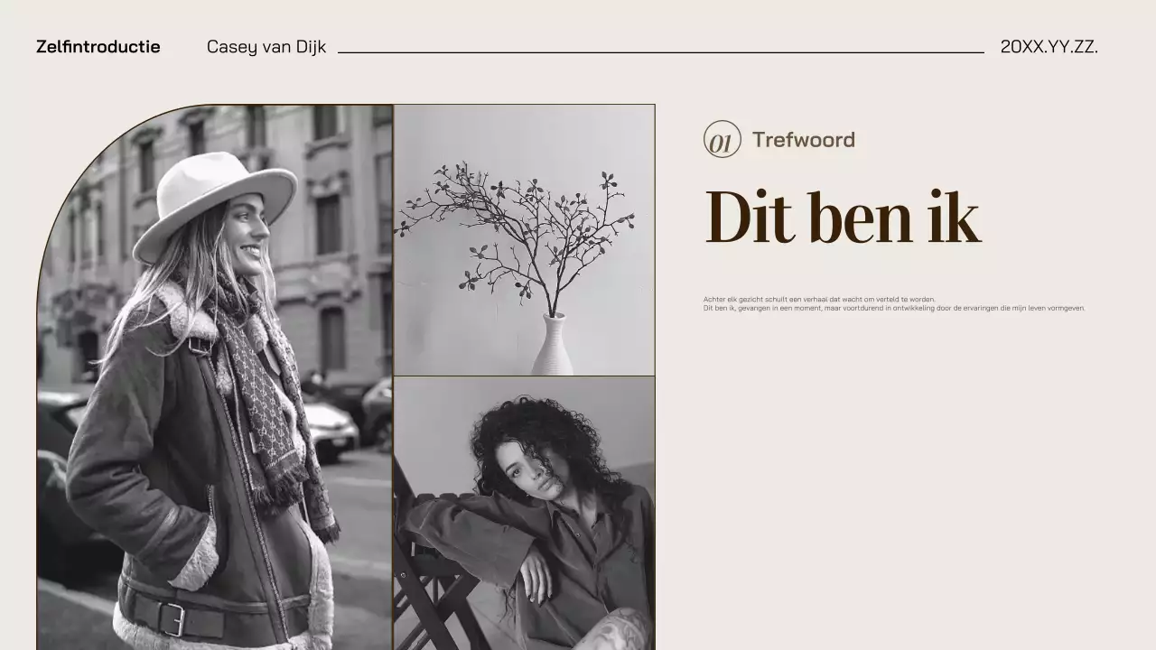 beige bruin elegante fotoportefeuille