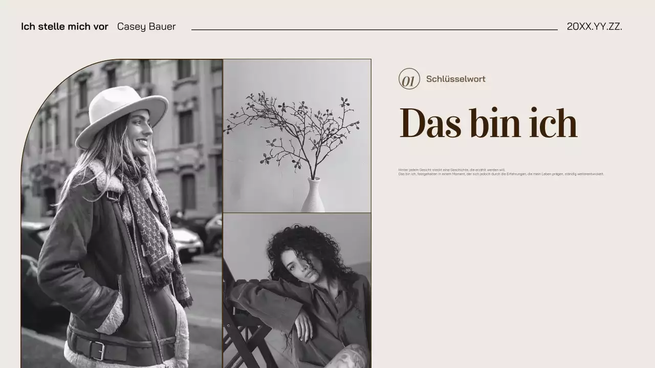 beige-braune elegante Fotomappe