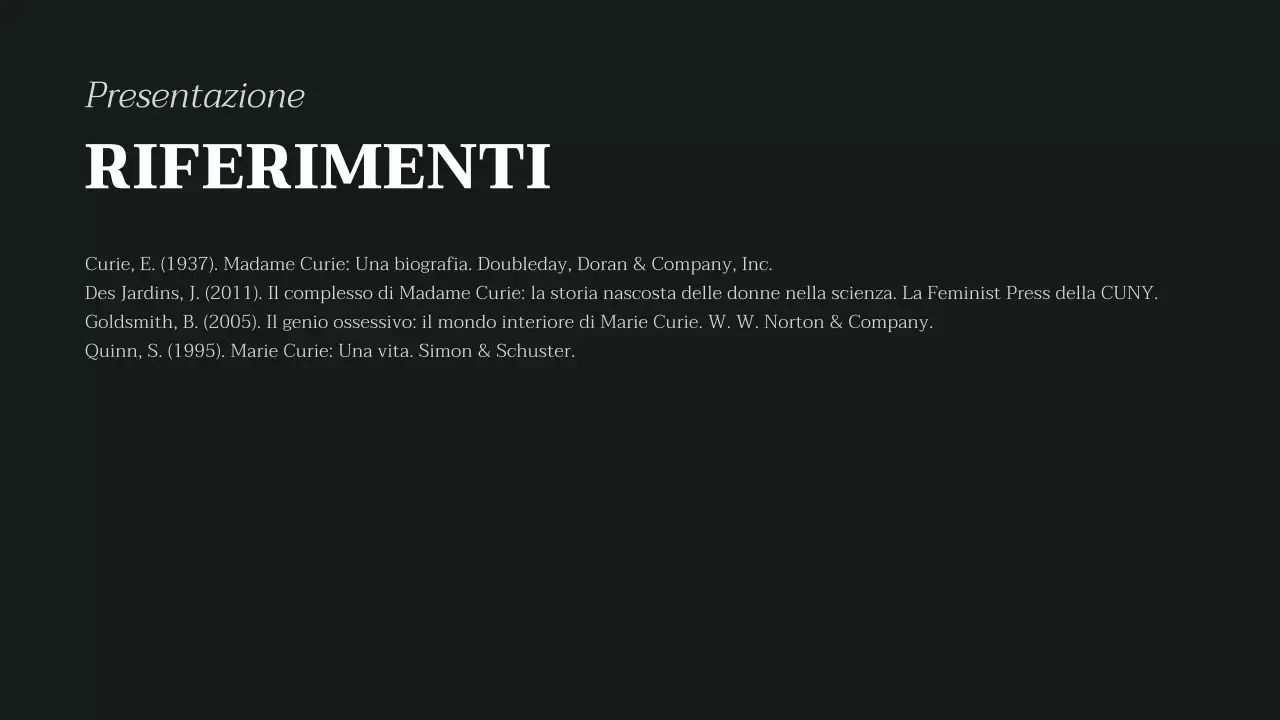 conferenza biografica classica nero-beige