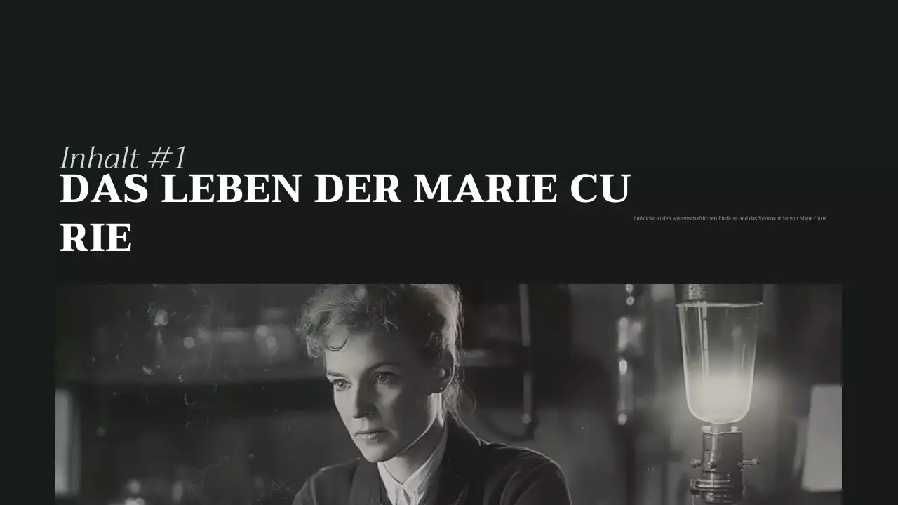 schwarz-beige klassischer Biographie-Vortrag